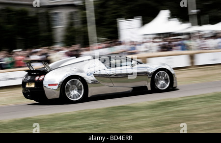 Bugatti Veyron Pur Sang racing at the Goodwood Festival of Speed Stock Photo
