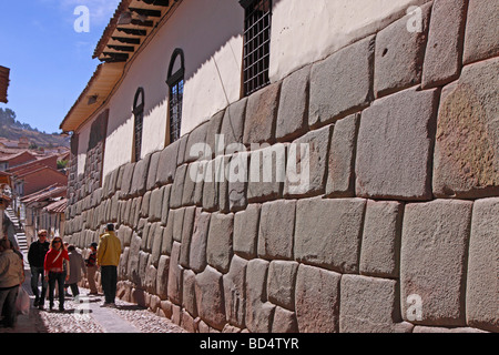 Calle Hatun Rumiyok, Cuzco, Peru, South America Stock Photo