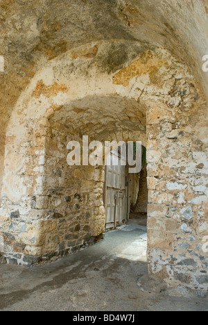 Stone Archway on Spinalonga Stock Photo