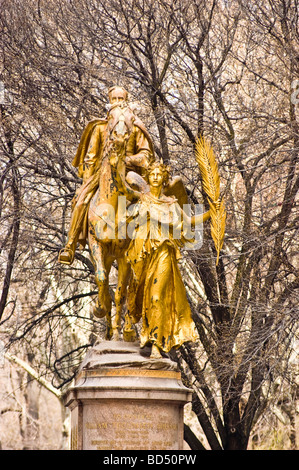 General William Tecumseh Sherman statue, Grand Army Plaza, Central Park, Manhattan, New York City, New York, USA Stock Photo