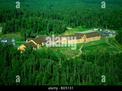 talkeetna lodge alaskan aerial alamy