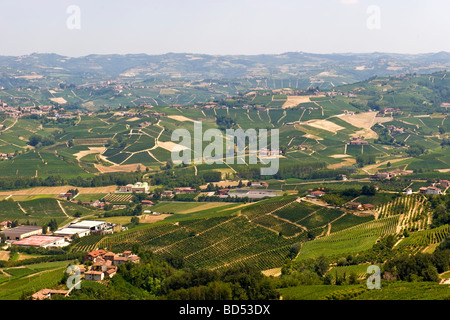 langhe province of cuneo landscape from la morra Stock Photo