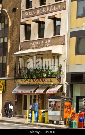 Sosa Borella Restaurant, Manhattan, New York City, USA Stock Photo