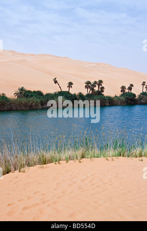 Libya Sahara desert the Ubari lakes area Stock Photo