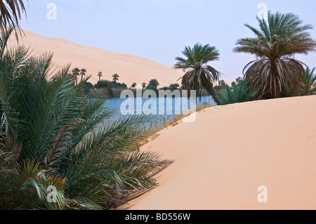 Libya Sahara desert the Ubari lakes area Stock Photo