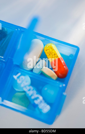Pill dispenser Stock Photo