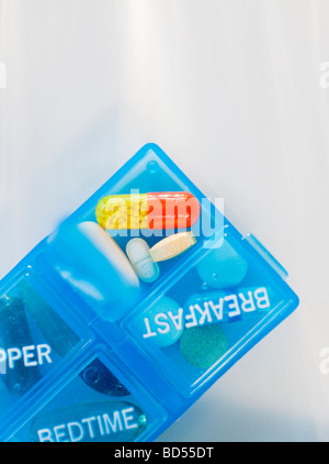 Pill dispenser Stock Photo