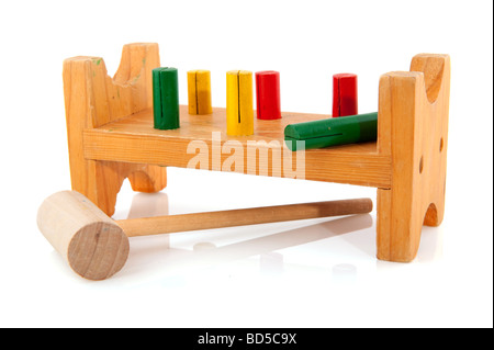 Tools for the young carpenter isolated over white Stock Photo