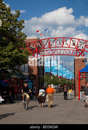 Navy Pier entrance, Chicago, Illinois, USA Stock Photo