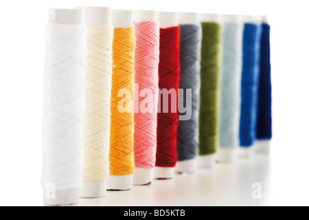 Spools of thread Stock Photo