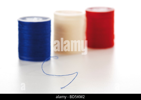 Spools of thread Stock Photo