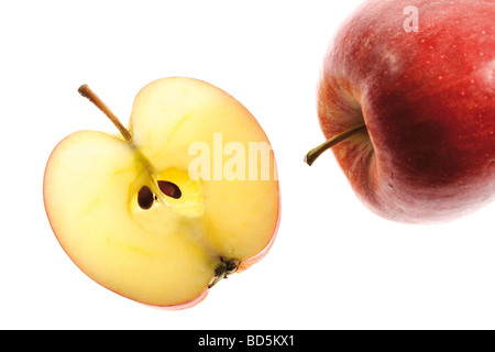 Apple and apple slice Stock Photo