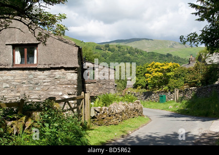 Hartsop village in the Lake District, Cumbria, UK. Stock Photo