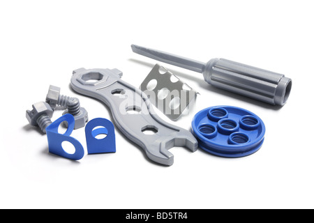 Plastic Toy Tools Stock Photo