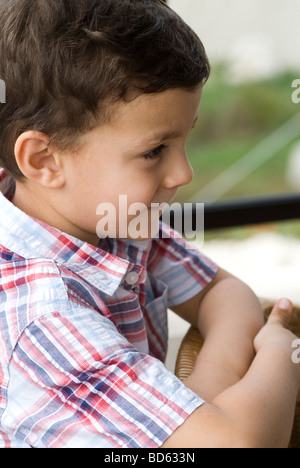 Profile of an ethnic little boy Stock Photo