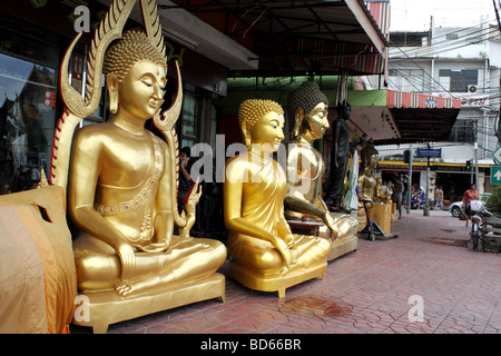 Buddha store in Bangkok Stock Photo