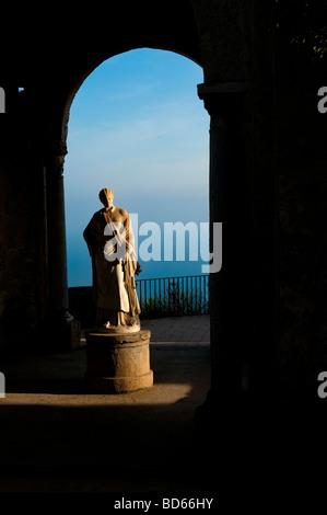 Terrace of Infinity Villa Cimbrone Ravello, Amalfi Coast, Italy Stock Photo