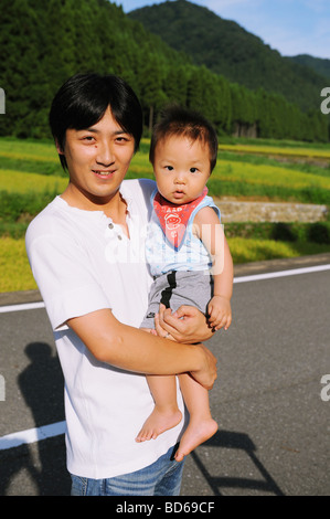 Japanese family with smile Stock Photo - Alamy