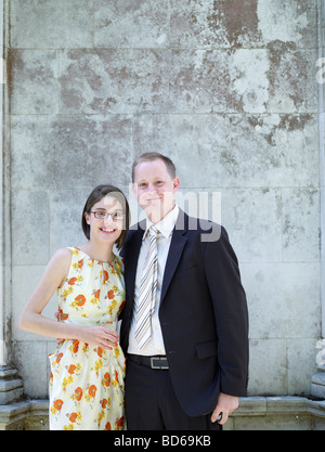 Portrait of wedding couple Stock Photo