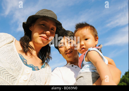 Young  Japanese Family Stock Photo