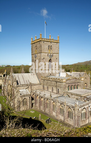St Davids Cathedral, Pembrokeshire, Wales Stock Photo