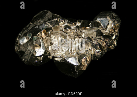 Pyrite a.k.a. Fool's Gold (Iron Disulphide) From Rio Marine, Isle Of Elba, Italy Stock Photo