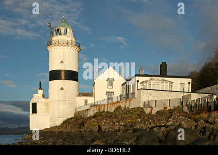 Cloch Lighthouse on the Firth of Clyde Stock Photo