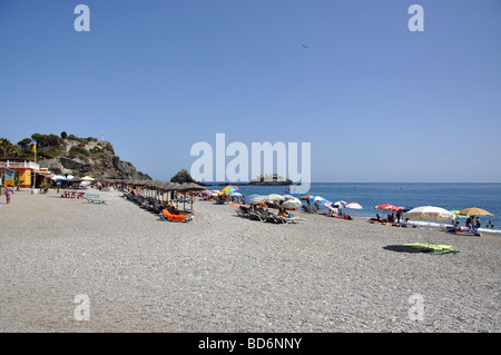 Puerta del Mar beach, Almunecar, Costa Tropical, Granada Province, Andalusia, Spain Stock Photo