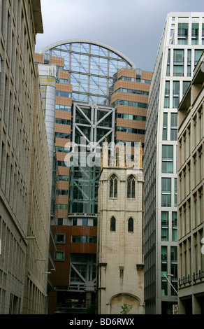 The Tower of St Alban's Church, Wood Street, London, EC2 Stock Photo