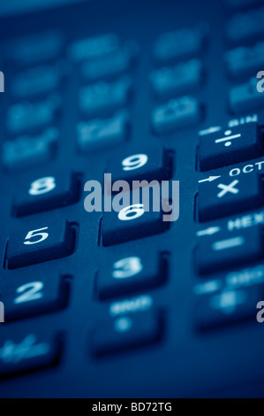 CLose up of a calculator's buttons Stock Photo