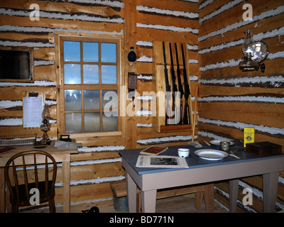 Fort Calgary Mountie Museum in Calgary, the largest city in the Province of Alberta, Canada. Stock Photo