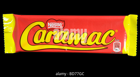 Nestle Caramac Chocolate Bar Shot In Studio