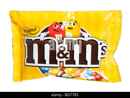 Packets of fun size packet of peanut M&M's Stock Photo - Alamy