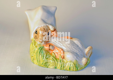 Benjamin wakes up - Beatrix Potter - Royal Doulton Peter Rabbit collection figurine Stock Photo