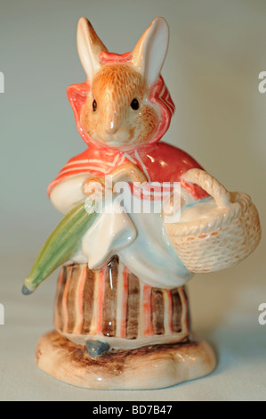 Mrs. Rabbit - Beatrix Potter - Royal Doulton Peter Rabbit collection figurine Stock Photo