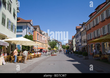 Meersburg Baden Wurttemberg Germany EU May Main street in Unterstadt this medieval lower town Stock Photo