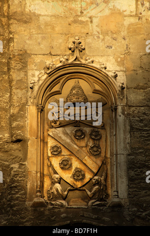 Popes Coat of arms at the Palais des Papes Pope s Palace in Avignon Provence France Europe Stock Photo