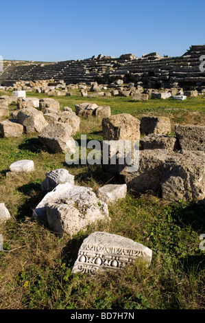 Roman Ruins in Ancient Stadium Stock Photo