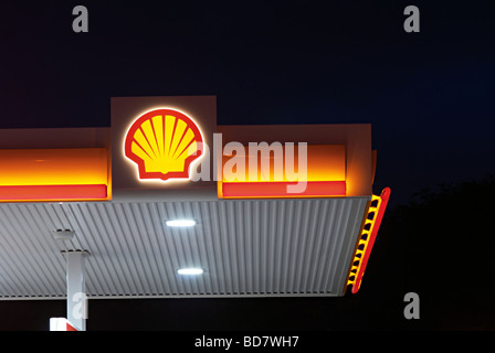 Shell Petrol Station Stock Photo