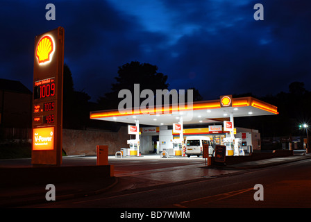 Shell Petrol Station Stock Photo