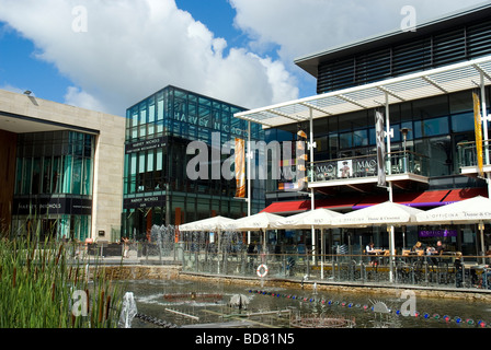 Dining at Dundrum shopping centre, Dublin, Ireland Stock Photo