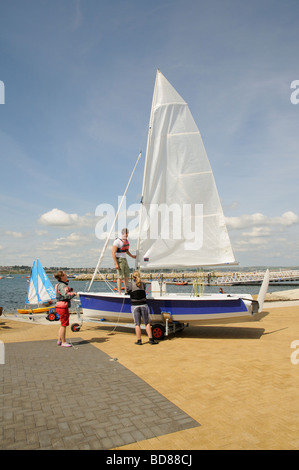 Weymouth and Portland National Sailing Academy host venue for the London 2012 Olympics sailing events Dorset England UK Stock Photo