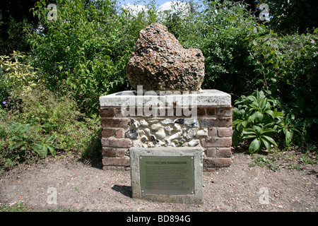 Hertfordshire Pudding Stone Stock Photo