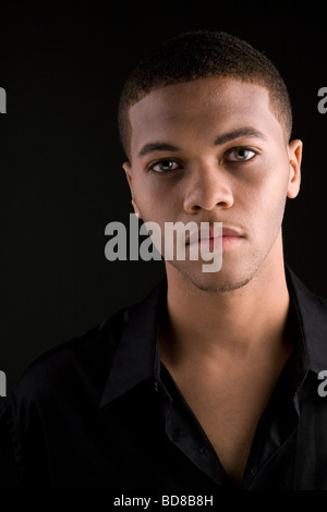 Handsome young black man Stock Photo