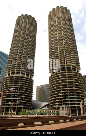 The Marina City Towers Stock Photo