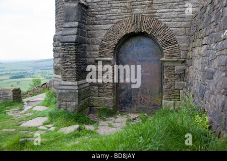 The Dovecote Tower (also known as Pigeon Tower) in Rivington terraced gardens, Lancashire, UK Stock Photo