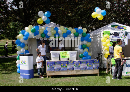 Refreshment stall Carnaval del Pueblo Burgess Park London 2009 Stock Photo