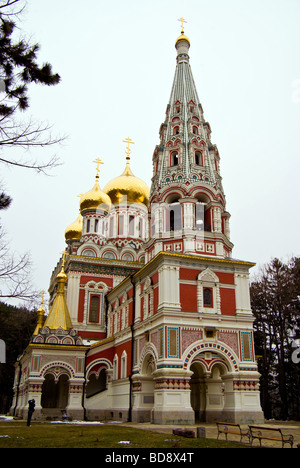 age ornaments Orthodox paintings Russian Church in Shipka - Bulgaria Stock Photo