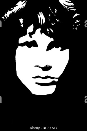 jim morrison the doors stencil