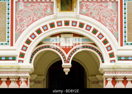 age ornaments Orthodox paintings Russian Church in Shipka - Bulgaria Stock Photo